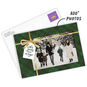 Green Plaid Gold Ribbon Gift Holiday Photo Card Card Front indicating personalization image number 2