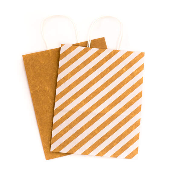 12.5" 12-Pack Assorted Kraft Paper Gift Bags, , large image number 4