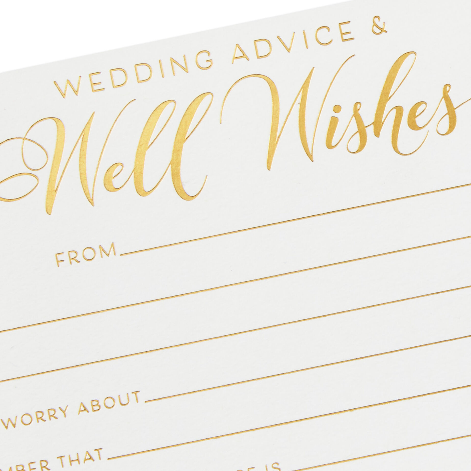 Wedding Advice and Well Wishes Note Cards, Pack of 24 - Invitations ...