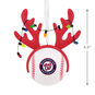 Nationals Reindeer Baseball Christmas Ornament measurement image number 3