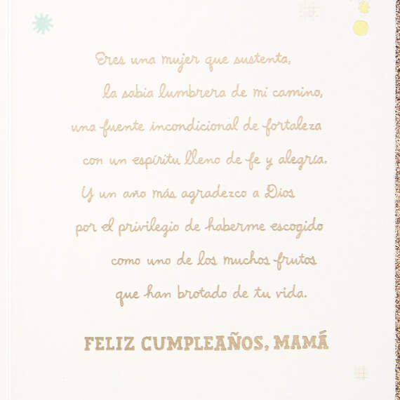 Thanking God for You Spanish-Language Religious Birthday Card for Mom, , large image number 2
