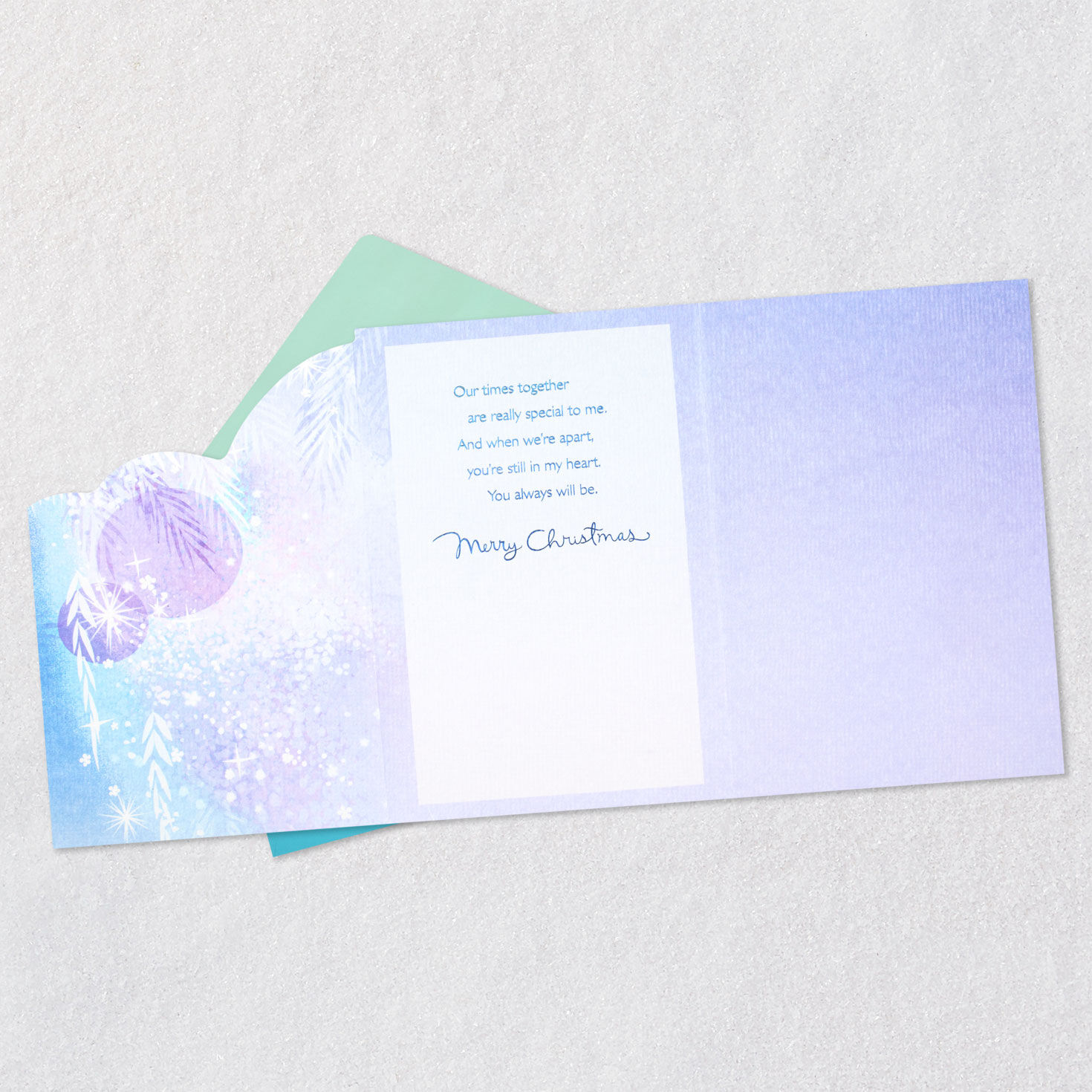 Ornaments and Branches Christmas Card for Grandma Open card with envelope image number 5