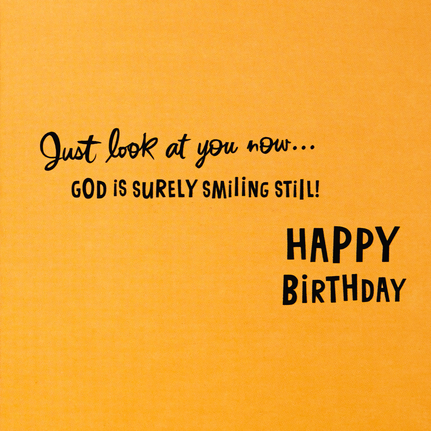 Orange Flower on Pink Religious Birthday Card for Her Sentiment image number 2