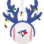 Blue Jays Reindeer Baseball Christmas Ornament closeup view image number 5