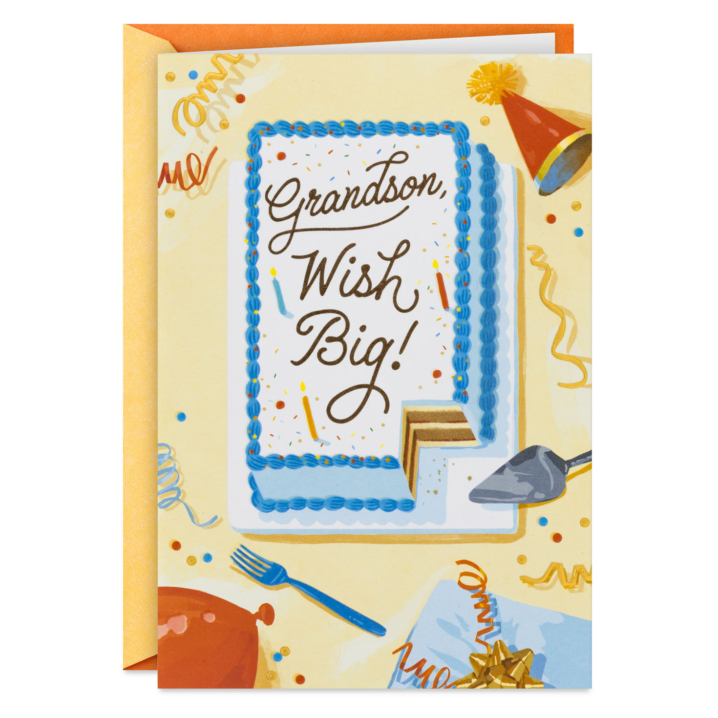 Wish Big Birthday Card for Grandson