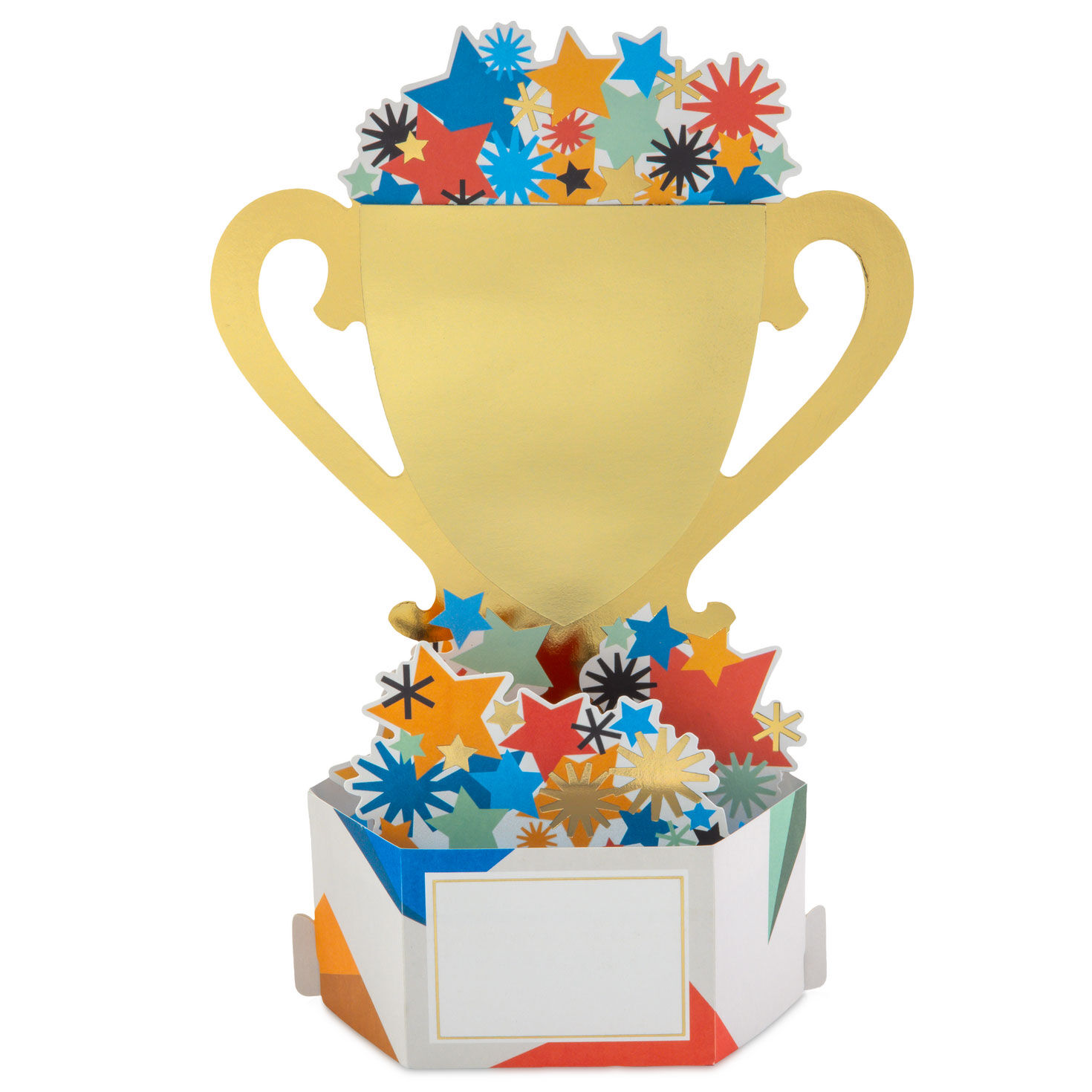 Worlds Best Dad Trophy 3D Pop-Up Father's Day Card card back image number 2