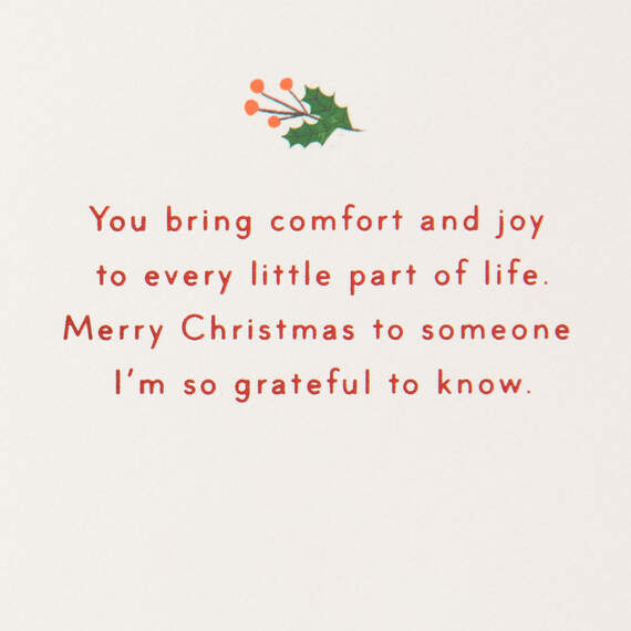 You Bring Comfort and Joy Christmas Card, , large image number 2