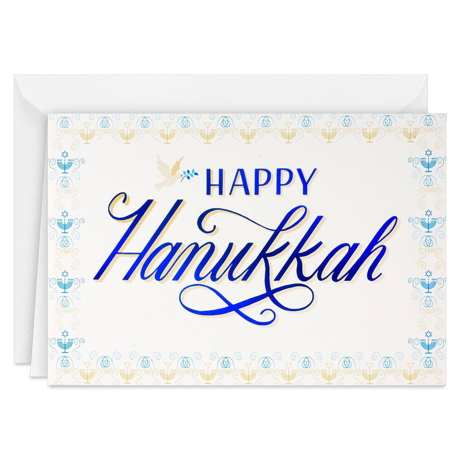 Peaceful Blue and Gold Boxed Hanukkah Cards, Pack of 40 for only USD 15.49 | Hallmark