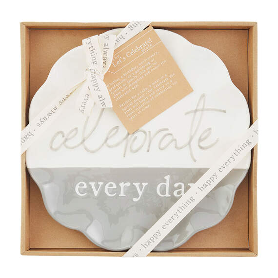 Mud Pie Celebrate Every Day Plate, 11.5", , large image number 1