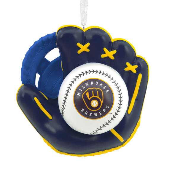 MLB Milwaukee Brewers™ Baseball Glove Hallmark Ornament, , large image number 1