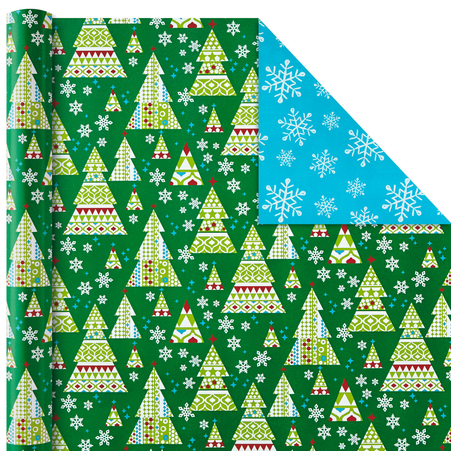 Christmas Cheer Assortment Reversible Wrapping Paper  image number 5