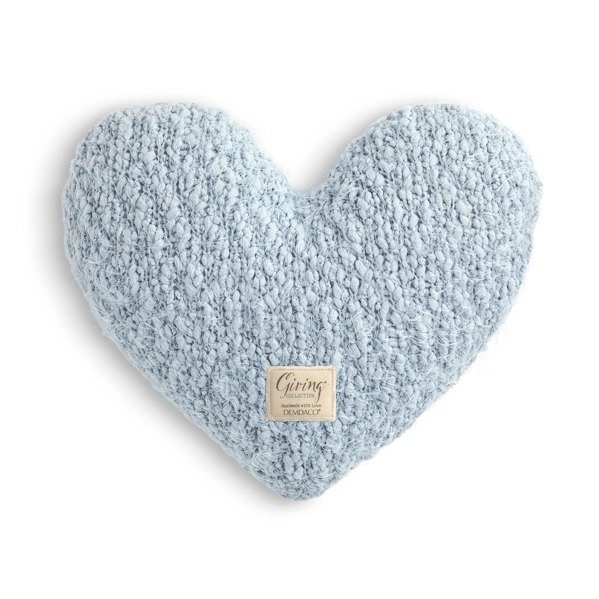 Demdaco Soft Blue Giving Heart Pillow Pillows & Blankets Hallmark