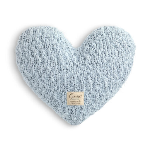 Demdaco Soft Blue Giving Heart Pillow, 