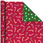 Candy Canes/Dots Christmas Reversible Gift Wrap  image number 1