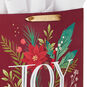 Joy and Poinsettia Extra-Large Holiday Gift Bag With Tissue Paper  image number 4