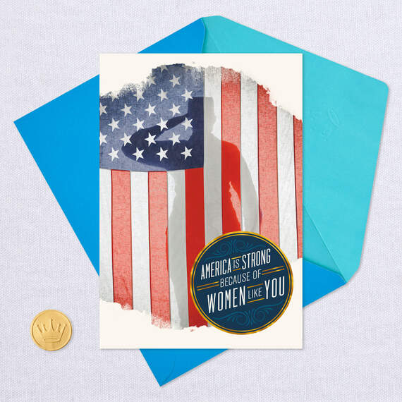Salute to Strong Servicewomen Veterans Day Card, , large image number 5