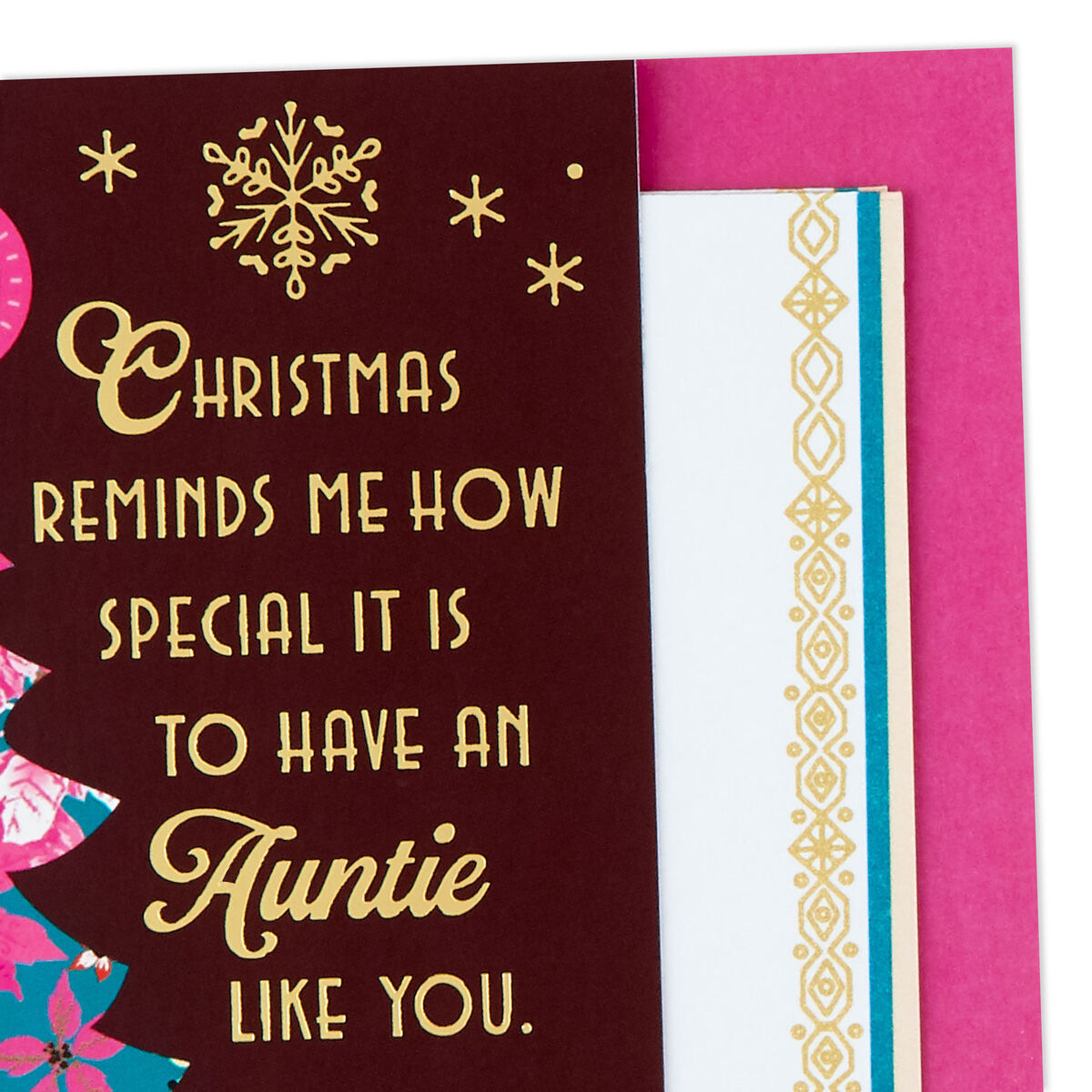 Loved Admired And Trusted Christmas Card For Aunt Greeting Cards 