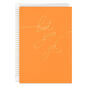 Gold Script on Orange Signature Birthday Card Card Front image number 1