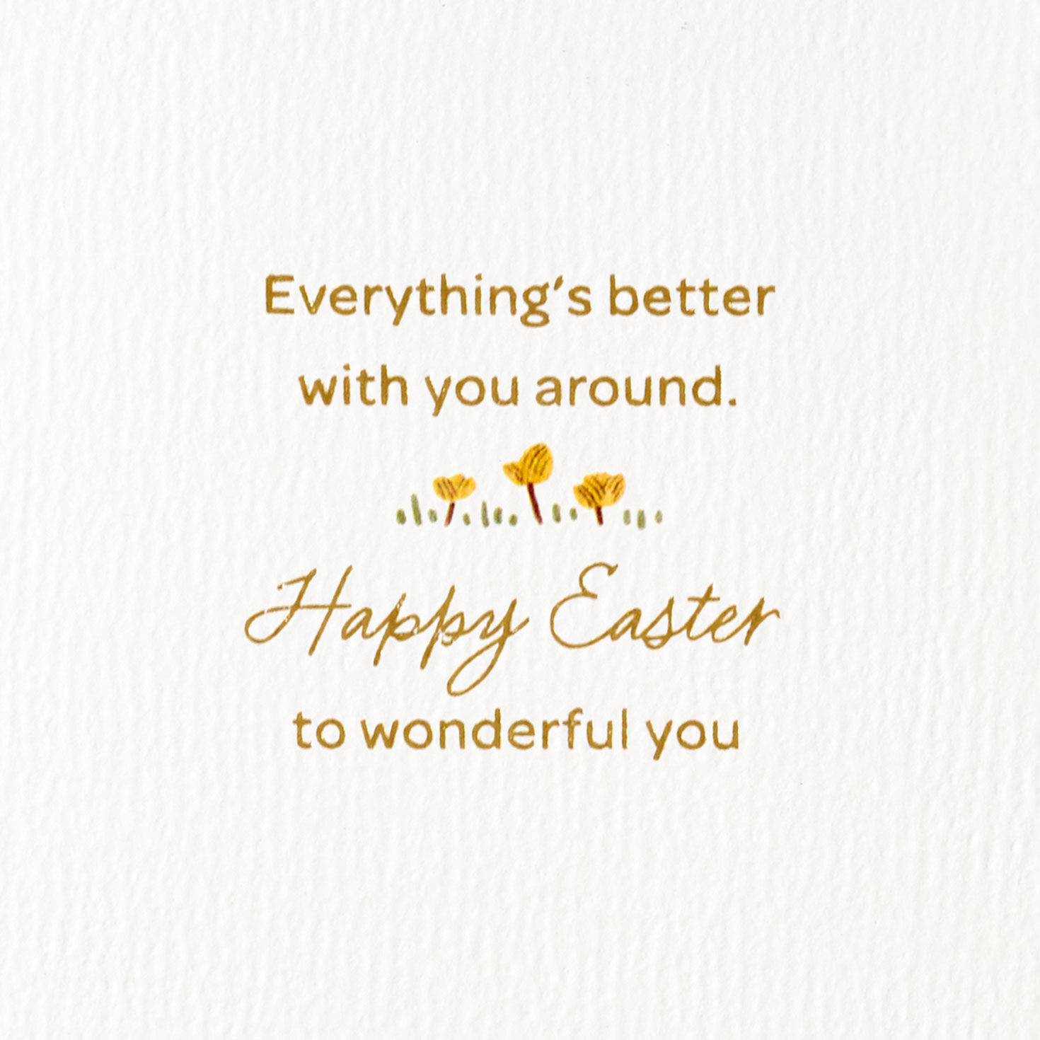 Two Geese with Delicate Flowers Romantic Easter Card Sentiment image number 2