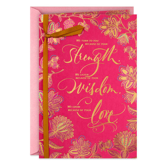 Strength, Wisdom, Love Mother's Day Card for Grandmother
