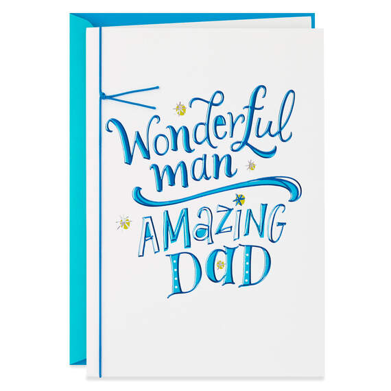 Wonderful Man, Amazing Dad Father's Day Card, , large image number 1