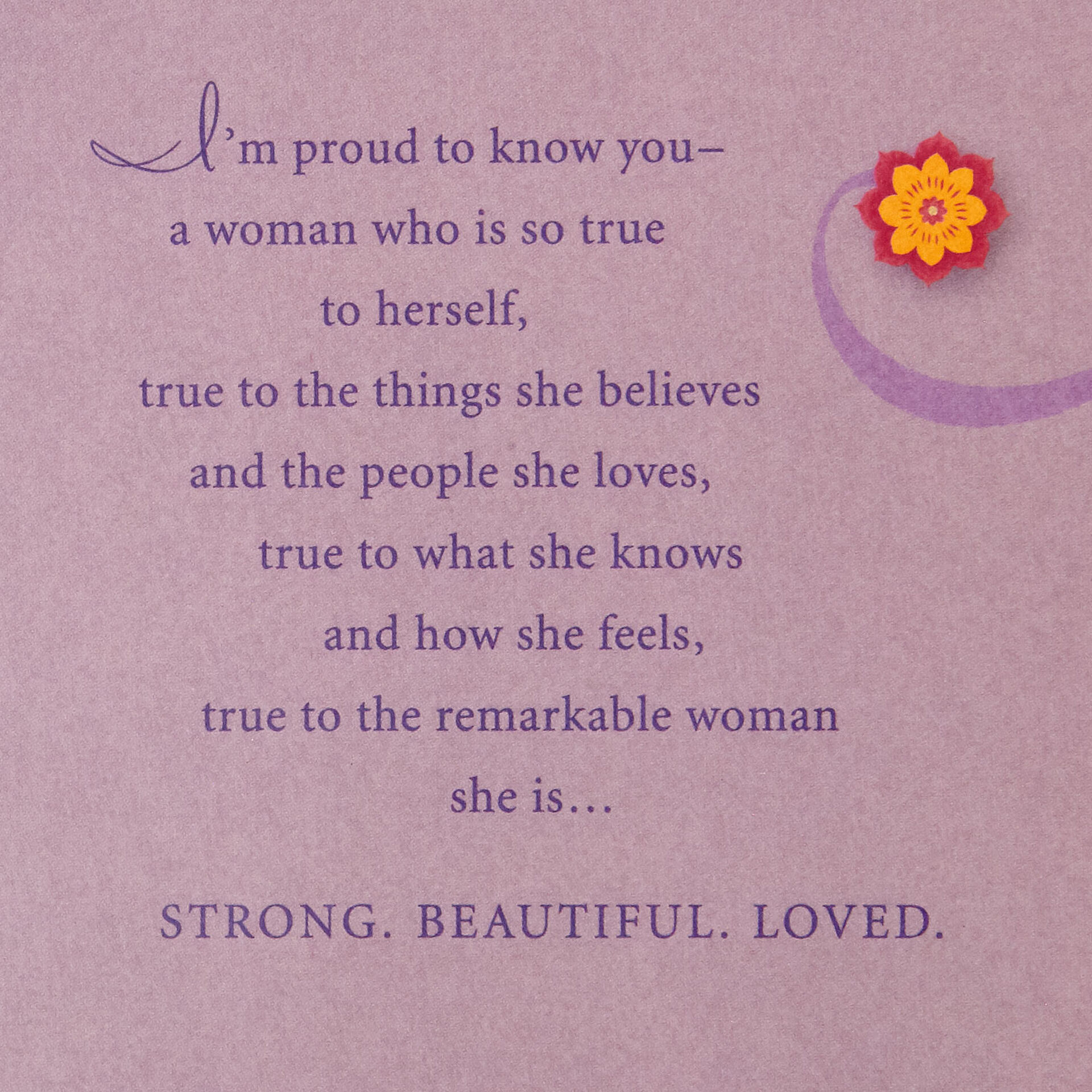 Strong, Beautiful, Loved Woman Birthday Card - Greeting Cards - Hallmark