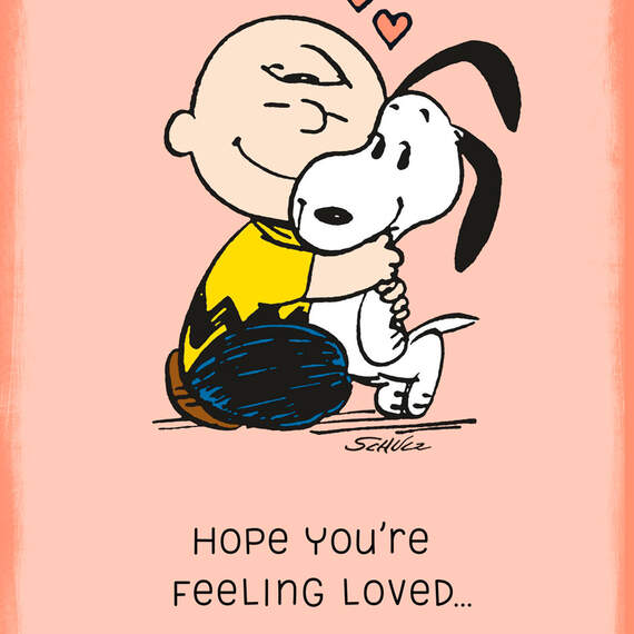 Peanuts® Charlie Brown Hugging Snoopy Love Card, , large image number 4