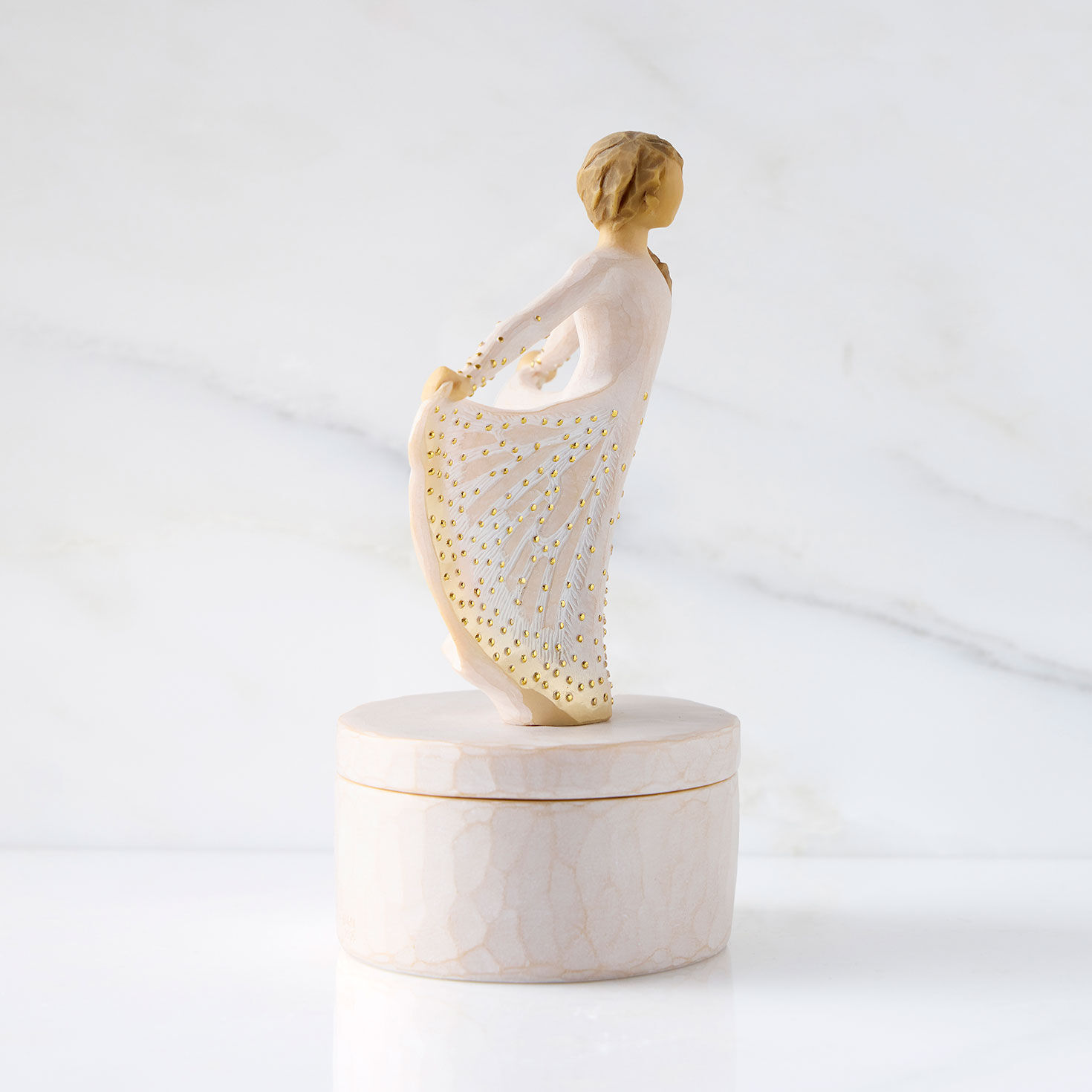 Butterfly Dress Girl on Lidded Keepsake Box side image number 3