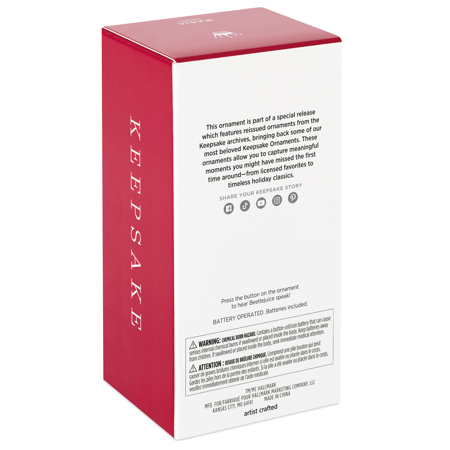 Beetlejuice™ You Think I'm Qualified? Ornament With Sound for only USD 24.99 | Hallmark