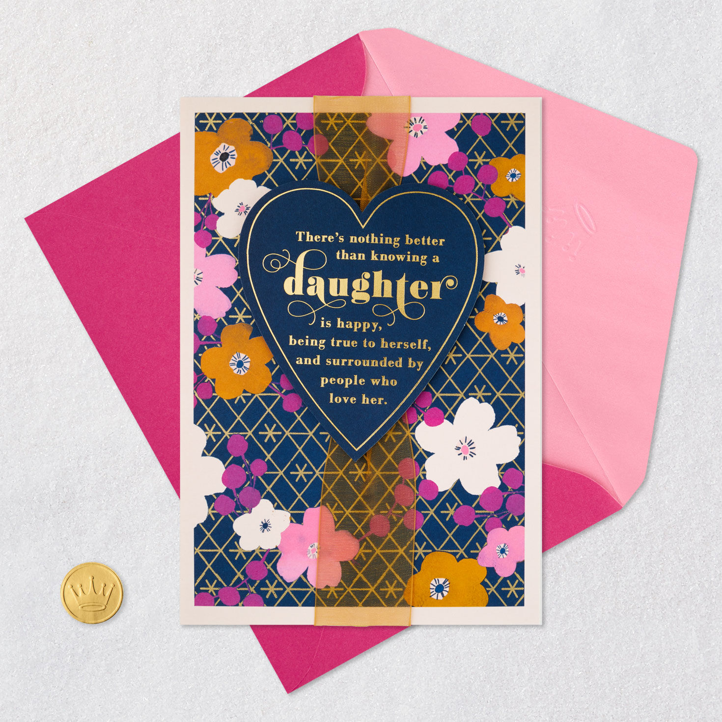 Heart and Flowers Birthday Card for Daughter  image number 5