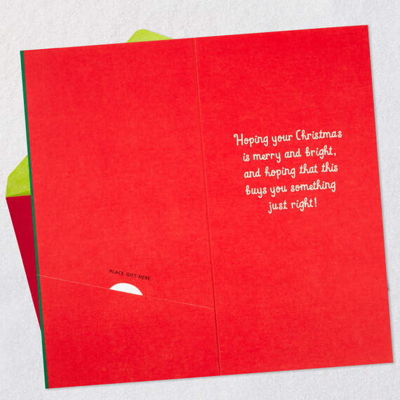 Merry Mod Santa Money Holder Christmas Card, , large image number 4