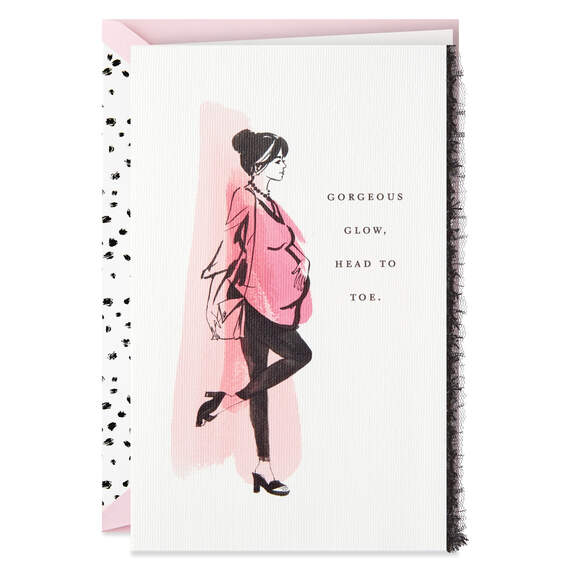 Gorgeous Glow Mom-to-Be Pregnancy Congratulations Card