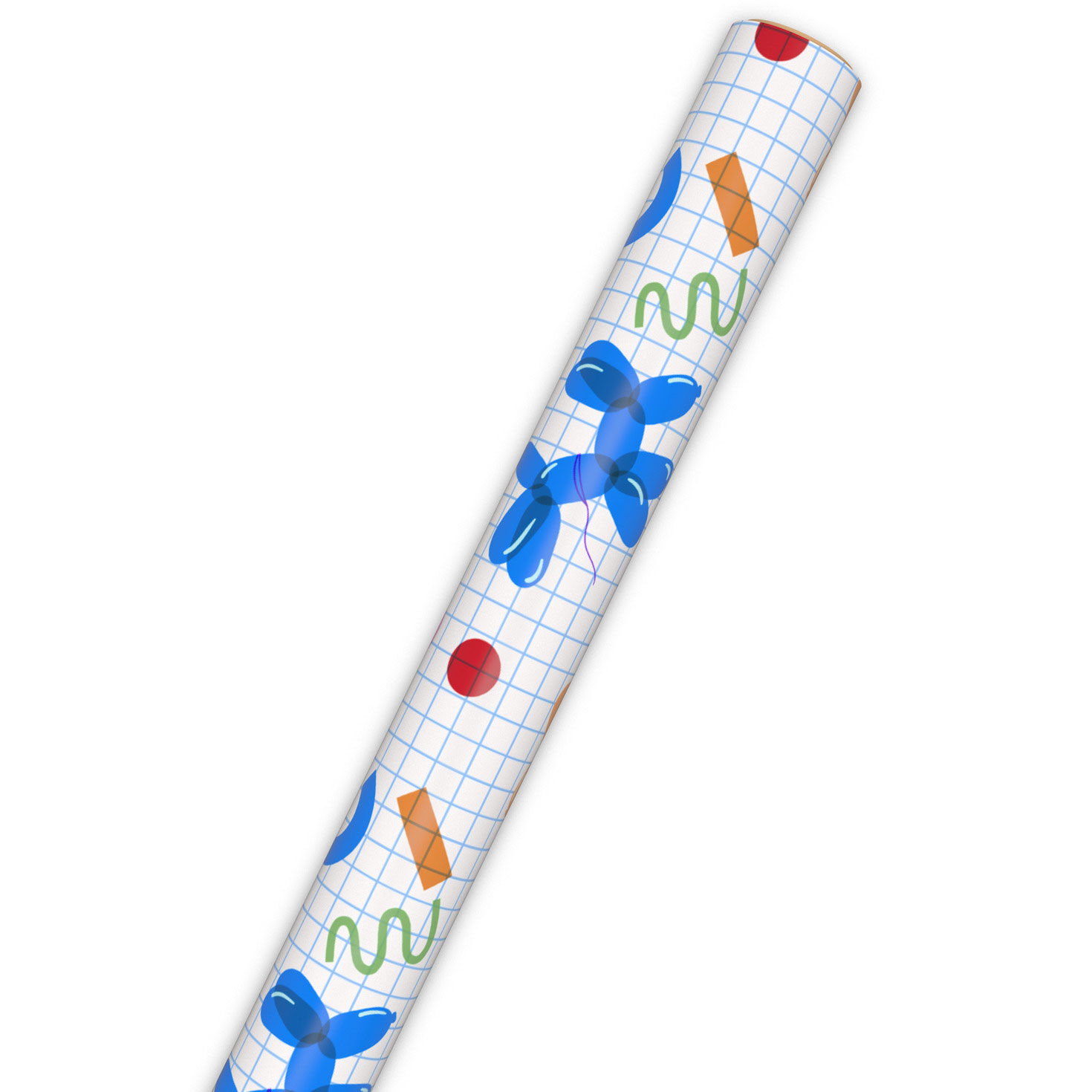 Balloon Animals on Grid Wrapping Paper Wrap Tube image number 6