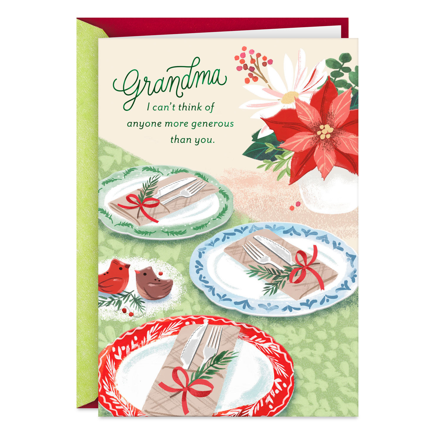 I've Learned So Much From You Christmas Card for Grandma