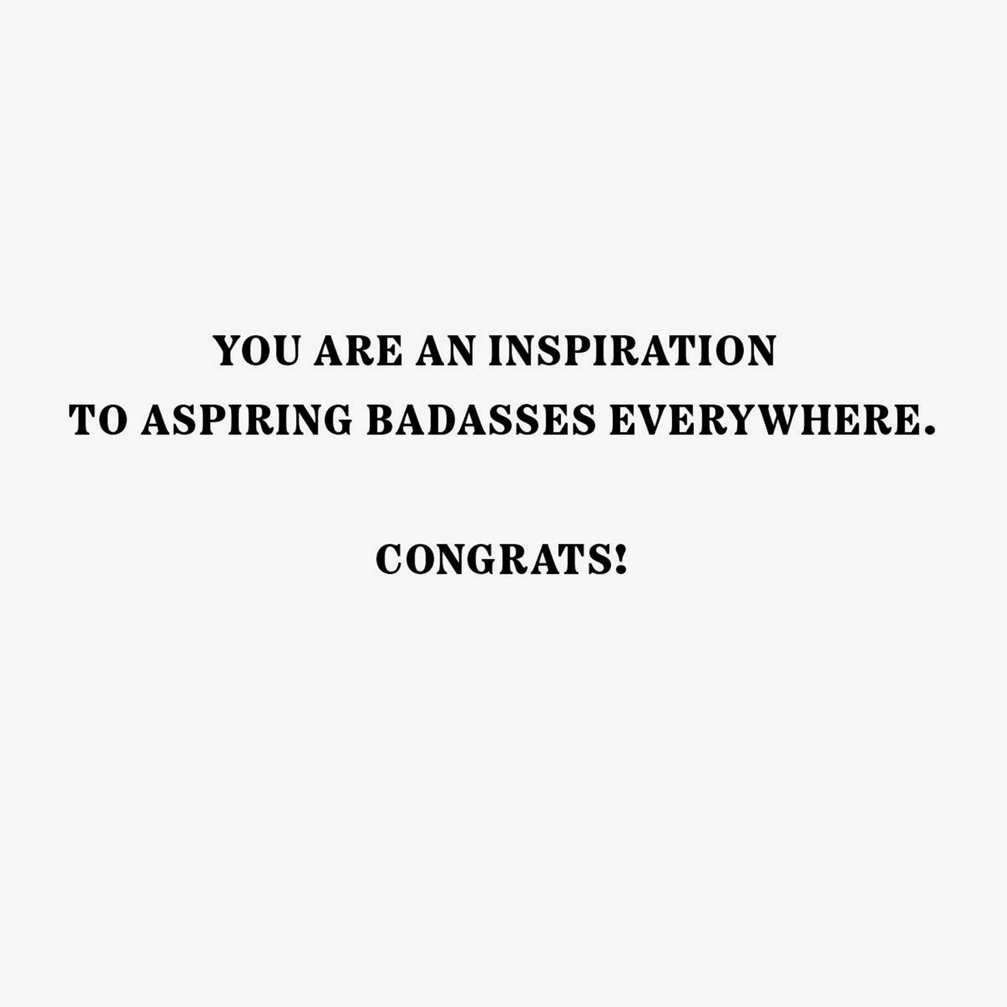 Tiger Unicorn in Space Funny Graduation Card Sentiment image number 2