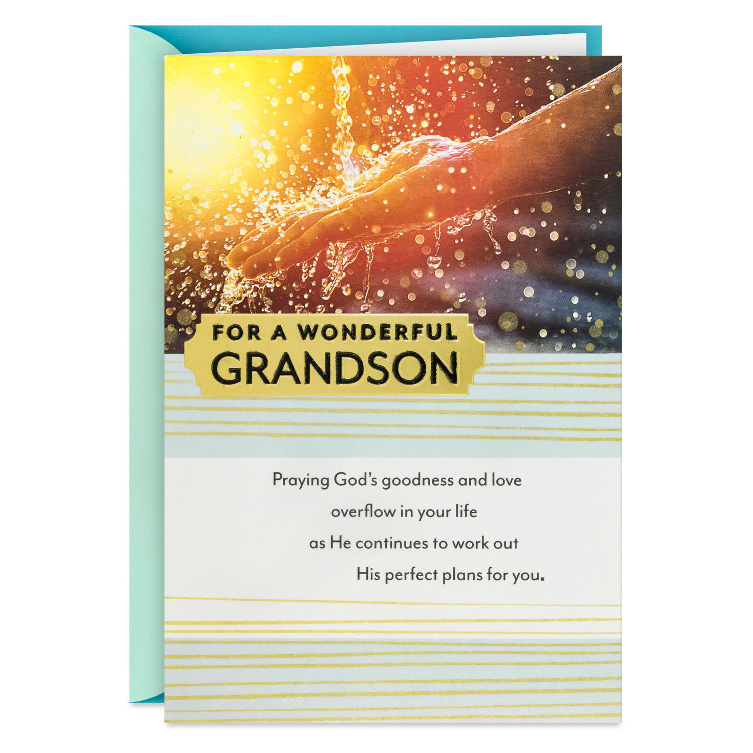 God's Perfect Plans for You Religious Graduation Card for Grandson