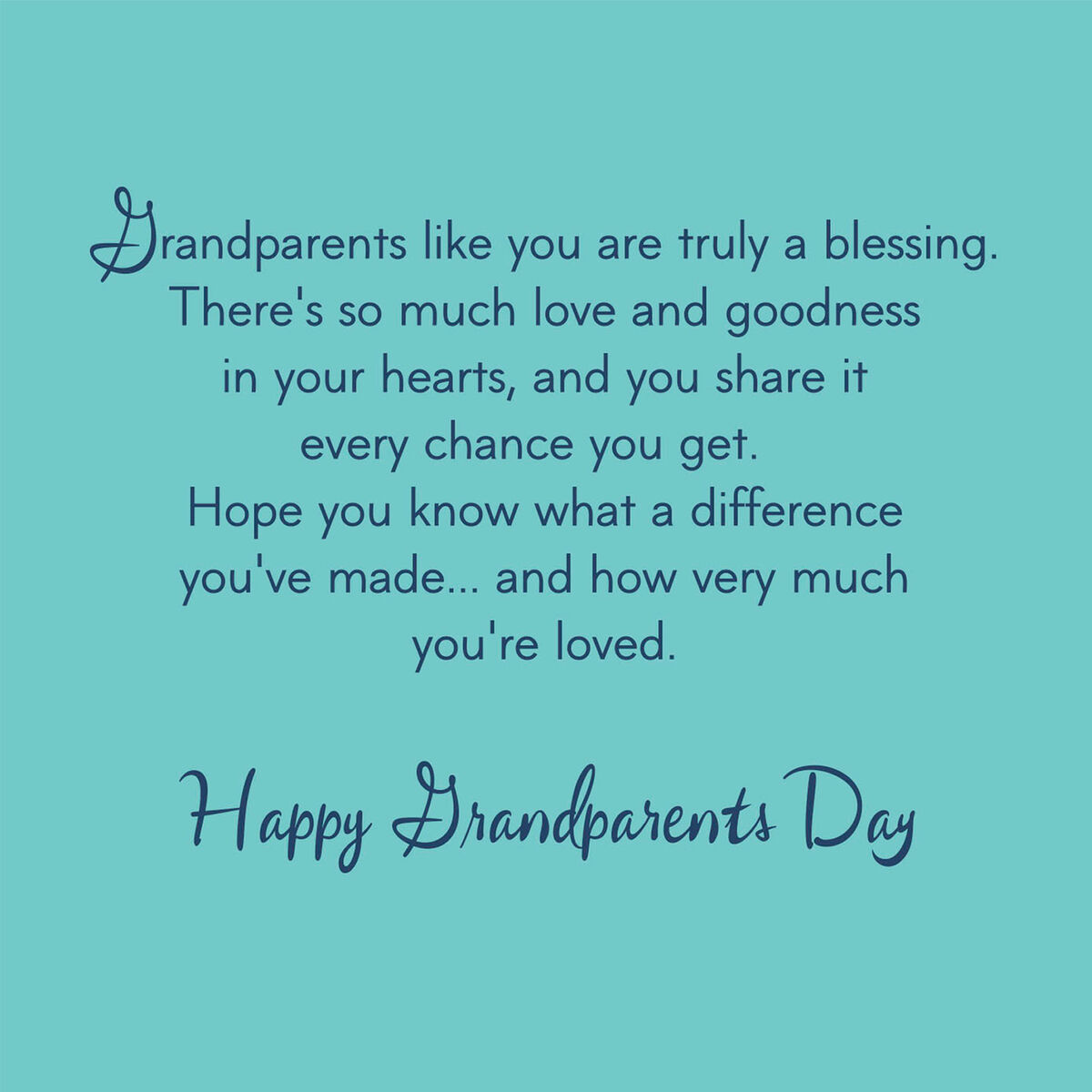 Blessed By You Grandparents Day Card - Greeting Cards - Hallmark