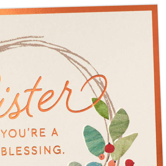 You're a Blessing Christmas Card for Sister, , large image number 4