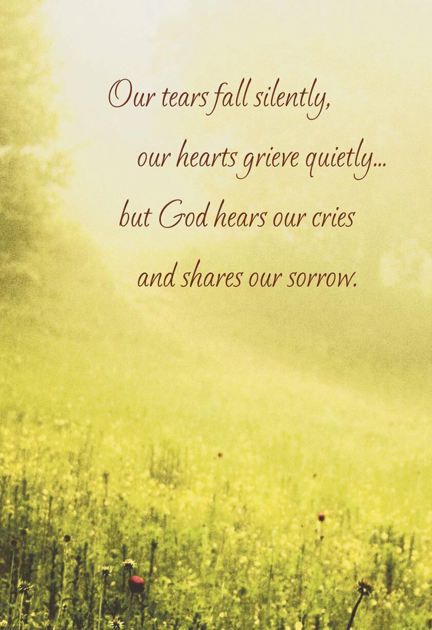 Sunny Meadow Religious Sympathy Card