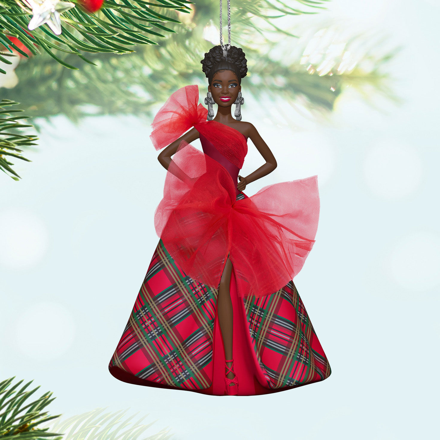 2024 Black Holiday Barbie Ornament Keepsake Ornaments Hallmark