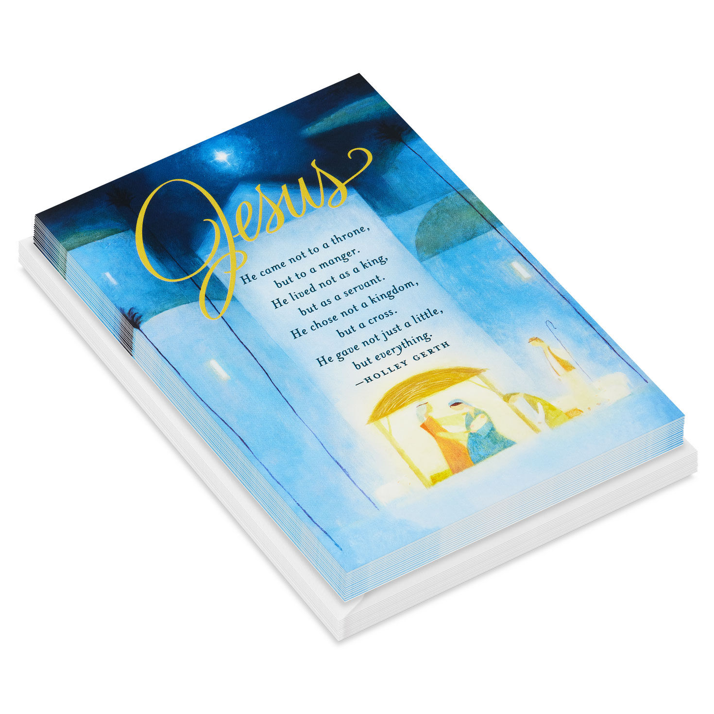 Manger DaySpring Religious Christmas Cards front stacked image number 2