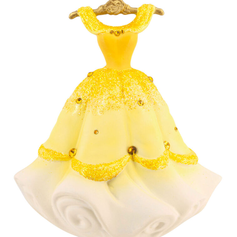Disney Princess Belle's Gown Christmas Ornament closeup view image number 5