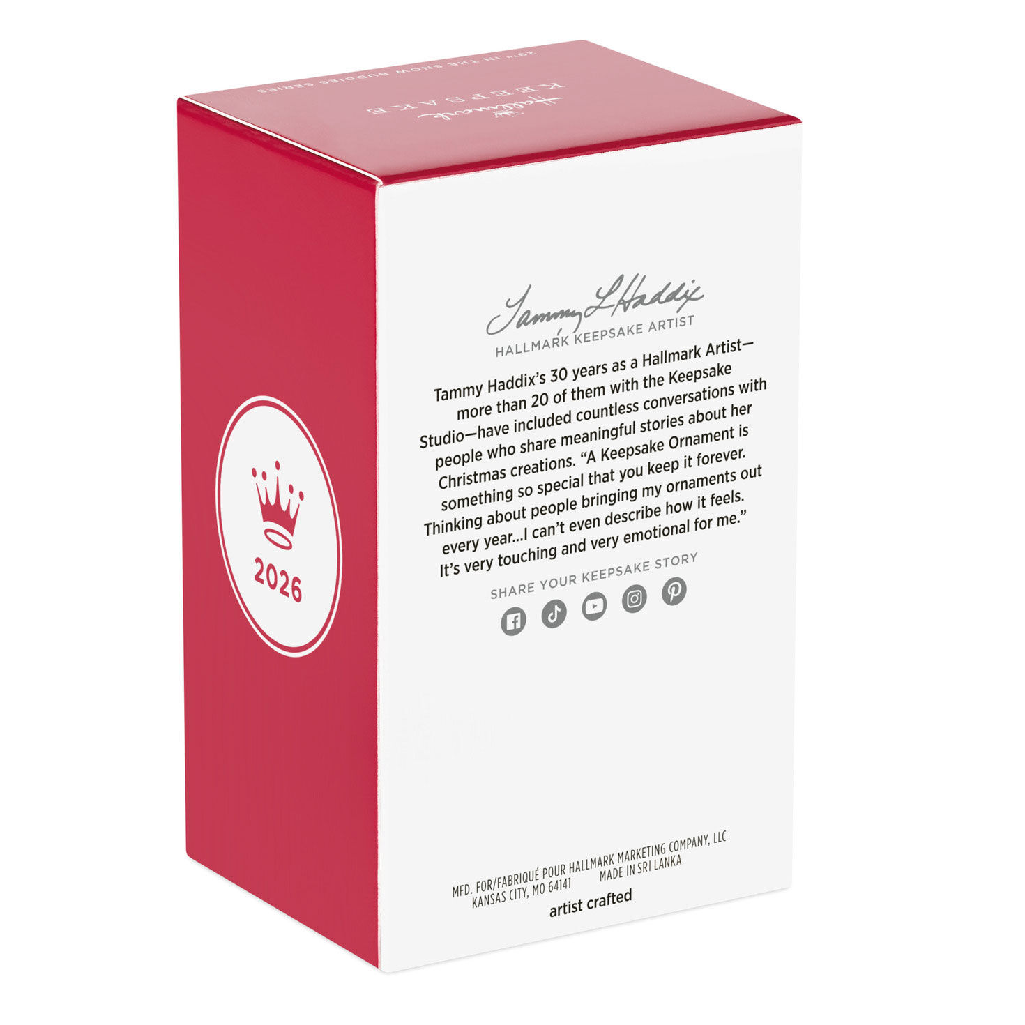 Snowman With Baby Cow Keepsake Ornament Package Back image number 8