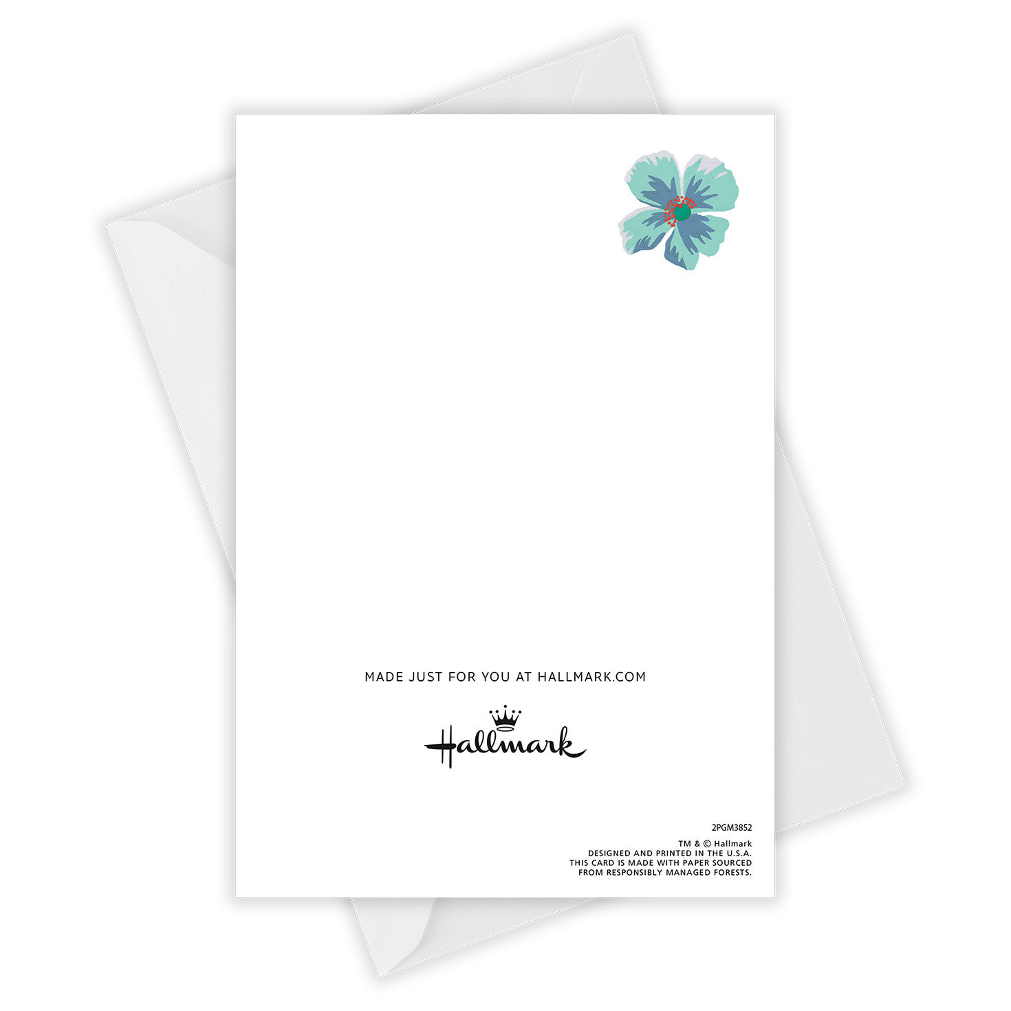 Thanks Mom Floral Personalized Mother's Day Card Card Back with Envelope image number 4