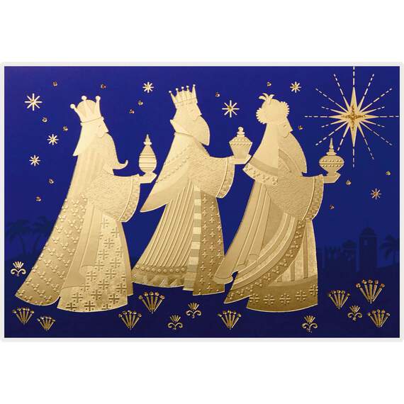 Three Kings and Star of Bethlehem Christmas Cards, Box of 16, , large image number 1