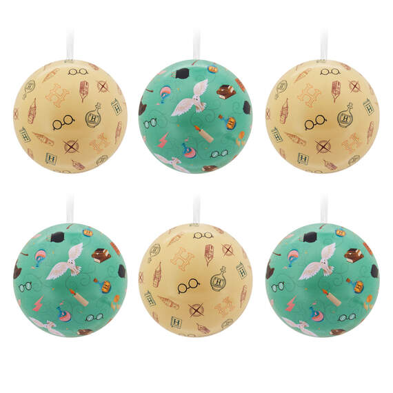 Harry Potter™ Tin Ball Hallmark Ornaments, Set of 12, , large image number 5