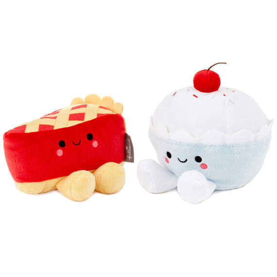 Better Together Cherry Pie and Ice Cream Magnetic Plush Pair, 5", , large image number 2