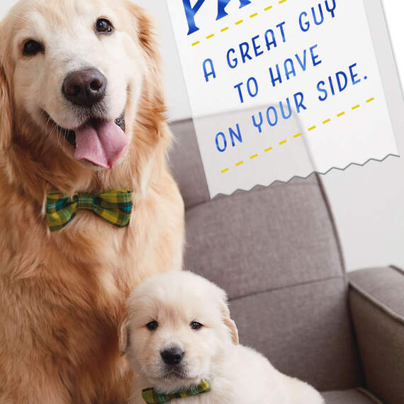 Cute Dogs Best Papa Father's Day Card, , large image number 4