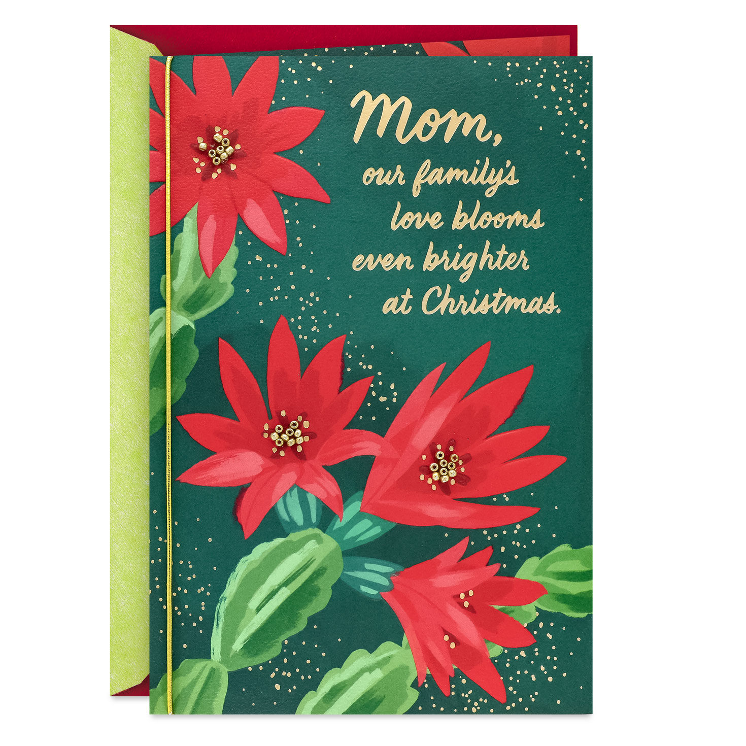 You're the Heart of Our Family Christmas Card for Mom