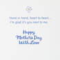 Disney Mickey and Minnie Holding Hands Love You Mother's Day Card for Wife, , large image number 2